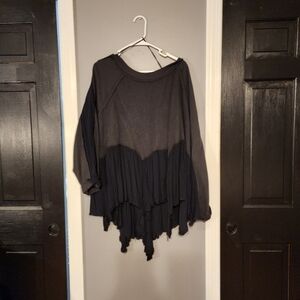Free People Black Shirt Size L